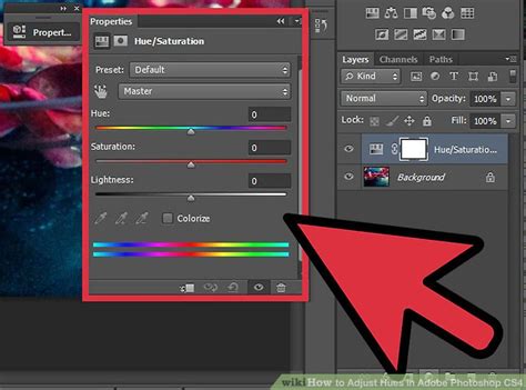 how to change the hue of an image in photoshop