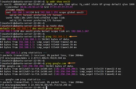how to change the ip address in ubuntu command line