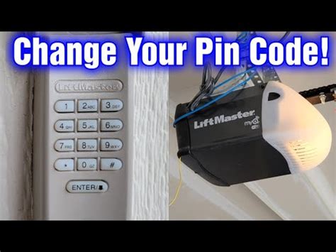 how to change the keypad code for garage door opener