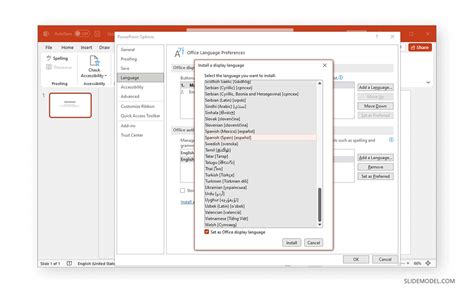 How To Change The Language Of A Powerpoint Presentation