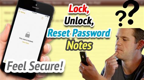 how to change the lock password on notes
