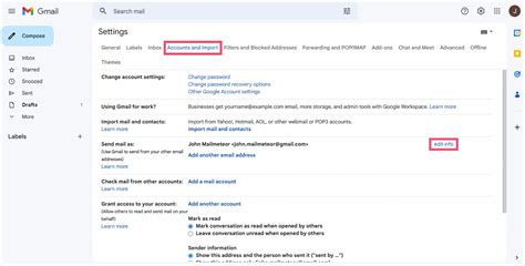how to change the name that appears before gmail
