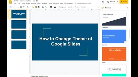 How To Change The Theme In Google Slides
