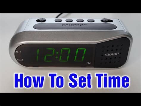 How To Change The Time On A Sharp Clock
