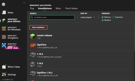 How To Change The Version Of Minecraft Java