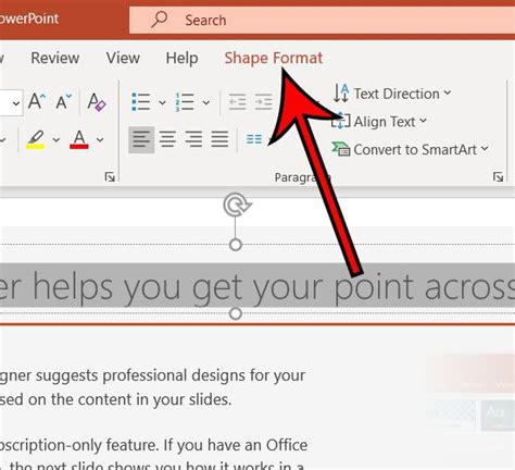 how to change the weight of the outline on the selected text box in powerpoint