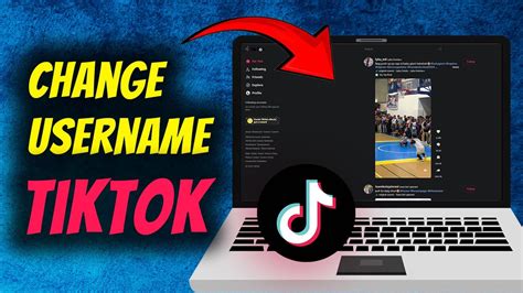 how to change tiktok username on computer