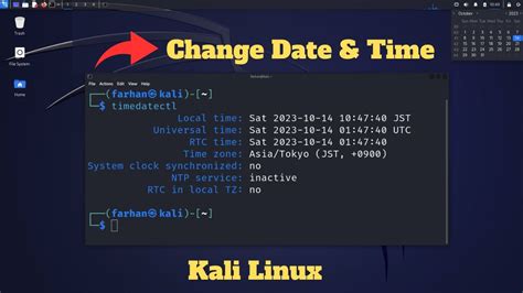 How To Change Time And Date In Kali