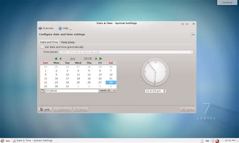 how to change time in linux centos 7