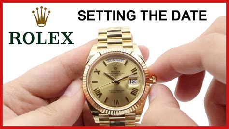how to change time on a rolex