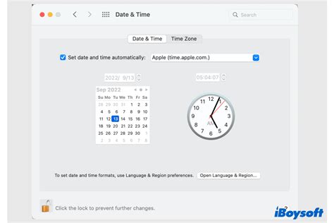 how to change time on computer mac