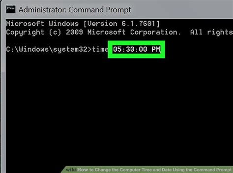 How To Change Time Via Command Prompt