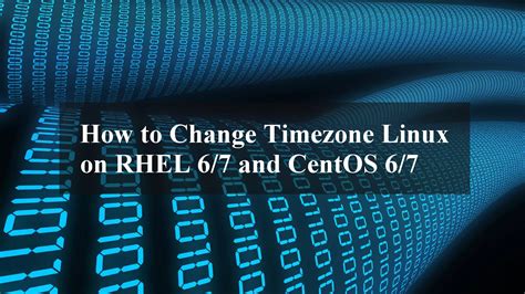 how to change time zone in linux centos 7