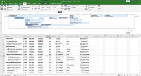 how to change timeline color in ms project