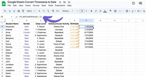 how to change timestamp in google sheets