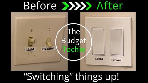 How To Change Toggle Light Switch To Rocker Switch