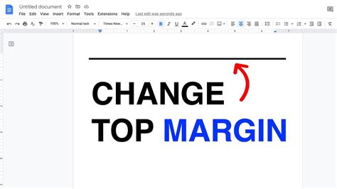 How To Change Top Margin In Google Docs