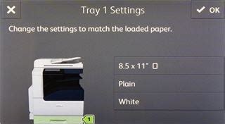 How To Change Tray Settings On Xerox