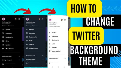 how to change twitter background from dark to light