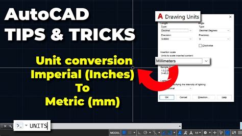 How To Change Units From Metric To Imperial In Autocad