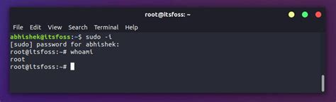 how to change user command in linux