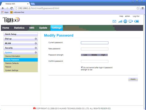 how to change username and password in globe pocket wifi