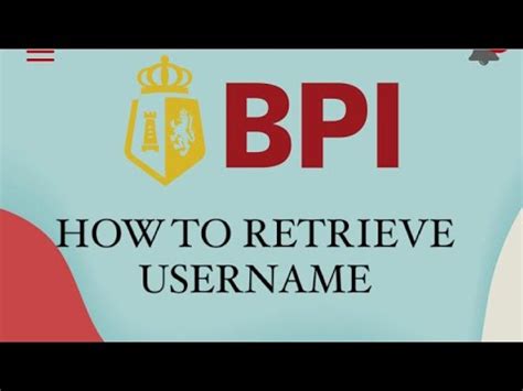 how to change username in bpi online