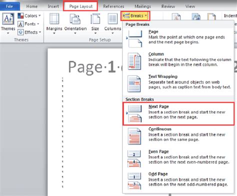 how to change view in word to single page