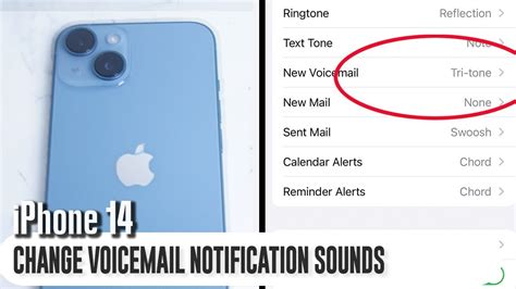 how to change voicemail notification on iphone