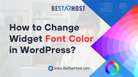 how to change widget text color in wordpress