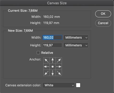 how to change width in photoshop