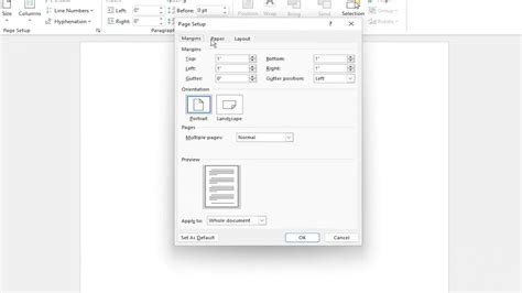 how to change word document to a3