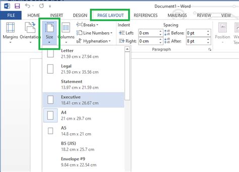 How To Change Word Document To A5 Size