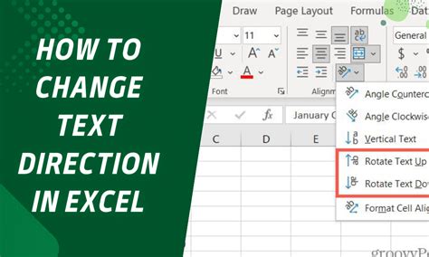 How To Change Writing Direction In Excel
