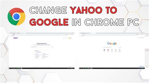 how to change yahoo to google in pc