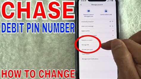 how to change your chase debit card pin number