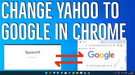 how to change your chrome browser from yahoo to google