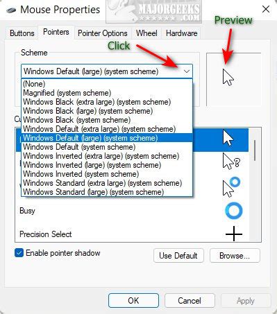 how to change your cursor back to default