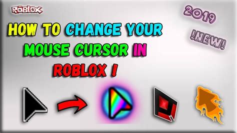 how to change your mouse on roblox