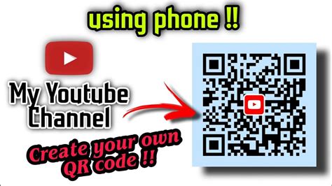 how to change youtube link to qr code