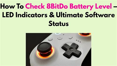 how to check 8bitdo battery