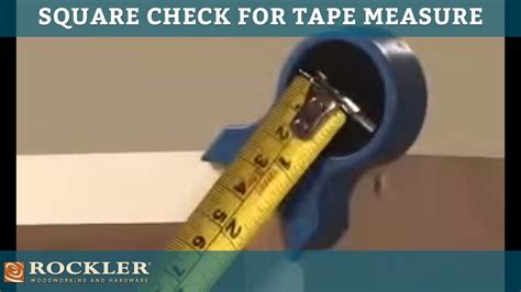 How To Check A Square With A Tape Measure