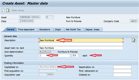 how to check asset code in sap