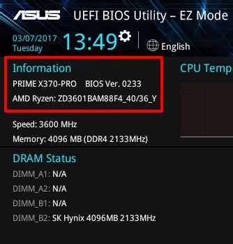 how to check asus laptop bios version