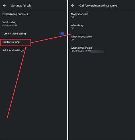 how to check call forwarding code in android