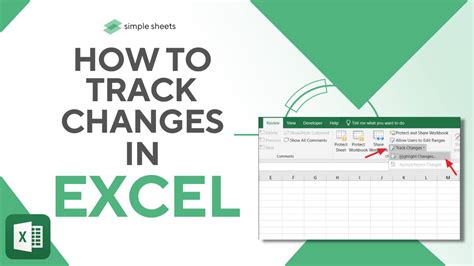 how to check changes in excel online