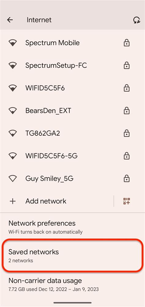 how to check connected wifi password in android phone