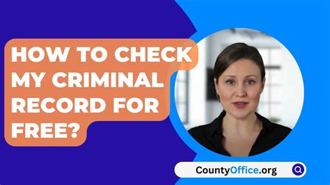 how to check criminal records for free