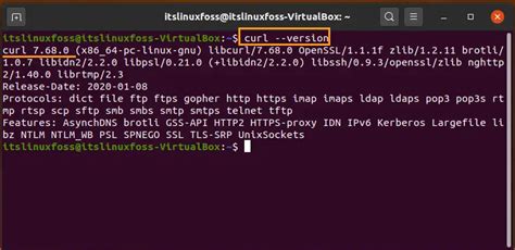 how to check curl version in ubuntu