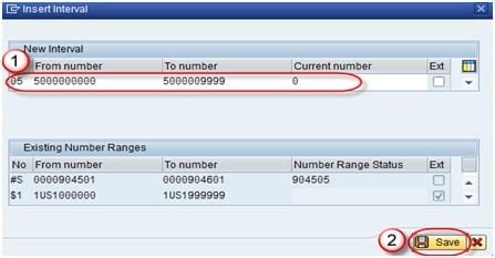 how to check customer number range in sap